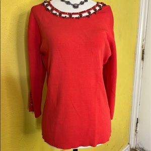 Beta’s Choice Beautiful Coral Sweater!